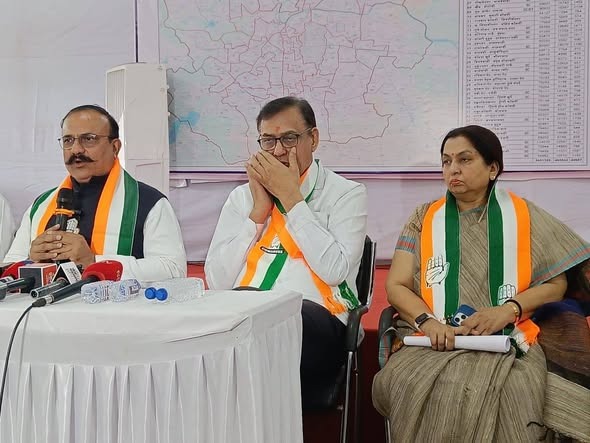 Maharashtra Congress President Harshavardhan Sapkal Addresses Press Conference at Congress Bhavan