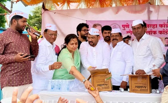 Grand Traditional Welcome to Sant Tukaram Maharaj’s Palkhi Sohala at Bopodi Chowk